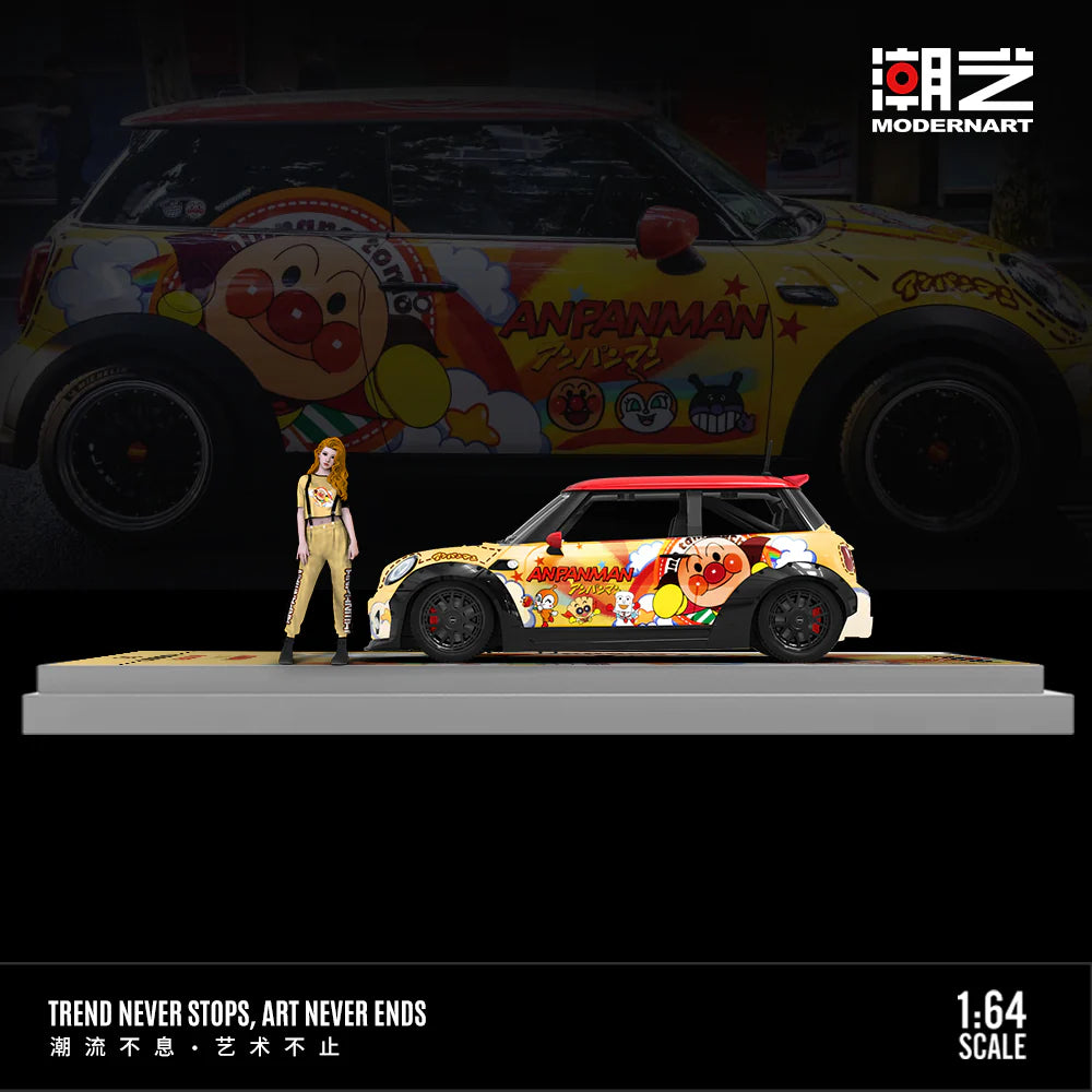 (MD643643-1) Mini Cooper - ANPANMAN Livery with Figurine