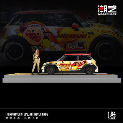 (MD643643-1) Mini Cooper - ANPANMAN Livery with Figurine