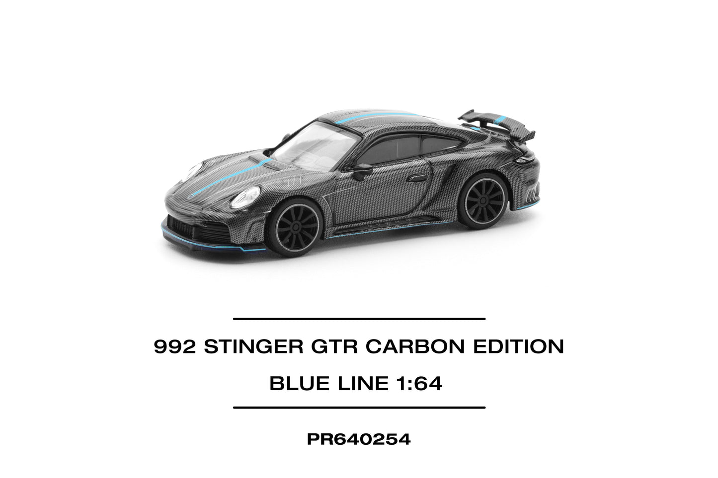 (Pre-Order) (PR640254) 992 STINGER GTR CARBON EDITION (BLUE LINE)
