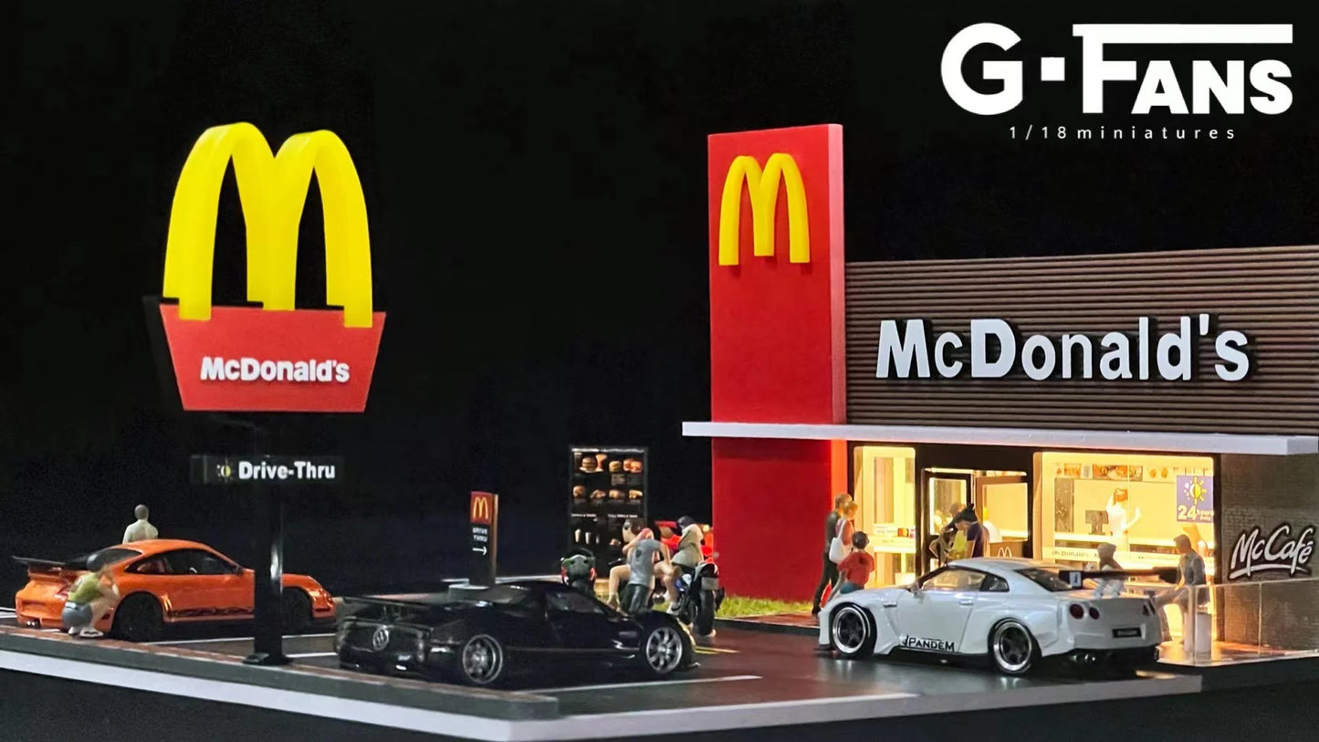 (710033) - G-Fans 1:64 McDonald's Building Diorama