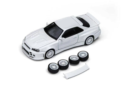 (TM648402) TimeMicro × PSC DESIGN - Nissan R34 "Smilodon"  White (Engineer Edition)