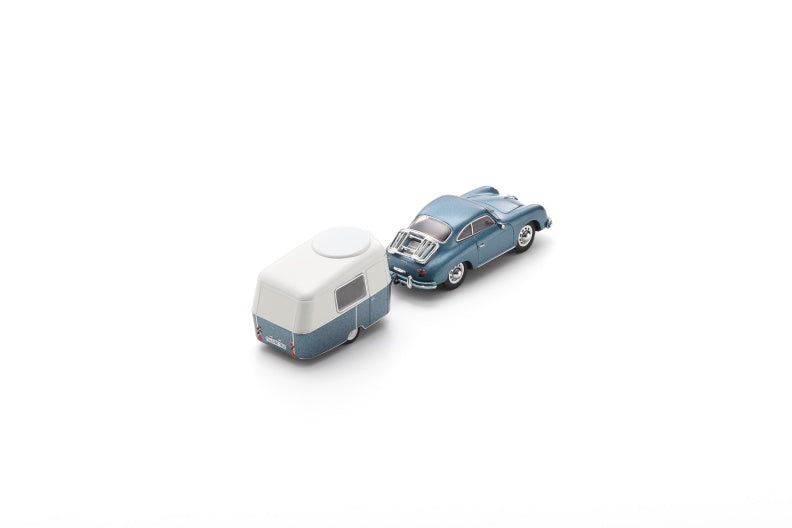 (Pre-Order) (43U00109) (1:43) Porsche 356 Coupe with Eriba Puck trailer