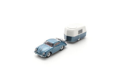 (Pre-Order) (43U00109) (1:43) Porsche 356 Coupe with Eriba Puck trailer