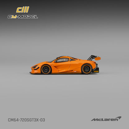 (Pre-Order)(CM64-720SGT3X-03) Mclaren 720SGT3X Papaya Orange