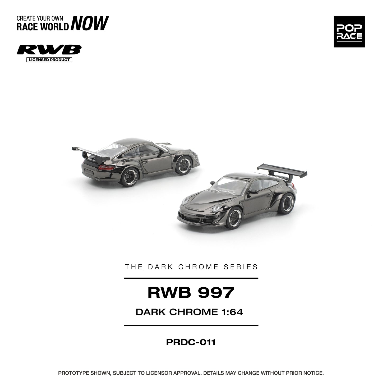 (Pre-Order) PRDC011 - RWB 997 DARK CHROME