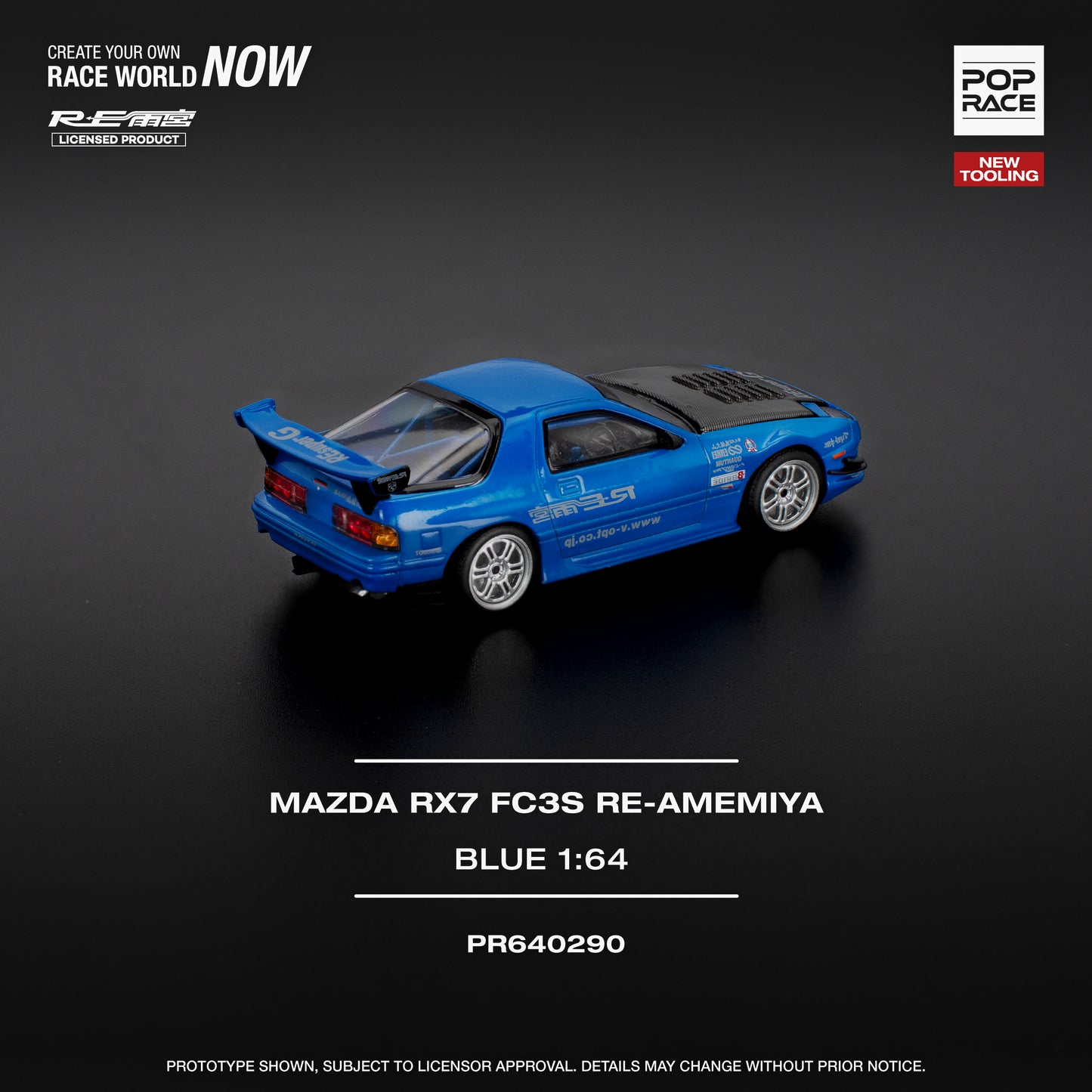 (Pre-Order) (PR640290) MAZDA RX7 (FC3S) RE-AMEMIYA BLUE