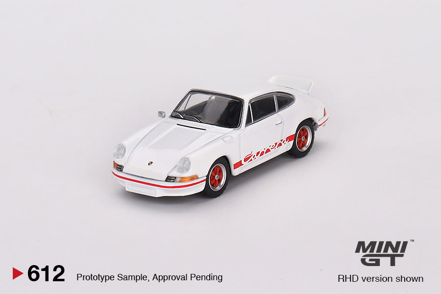(MGT00612) Mini GT Porsche 911 Carrera RS 2.7 - Grand Prix White with Red Livery