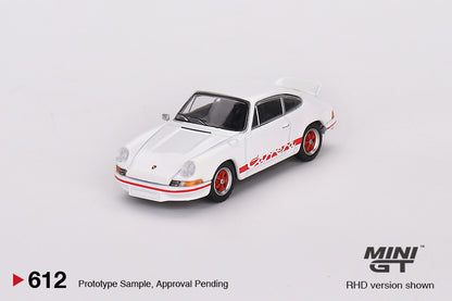 (MGT00612) Mini GT Porsche 911 Carrera RS 2.7 - Grand Prix White with Red Livery