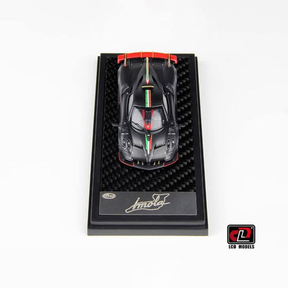 (Pre-Order)(LCD64041-MBCI) Pagani Imola (Matt Black Carbon with Italian Flag)