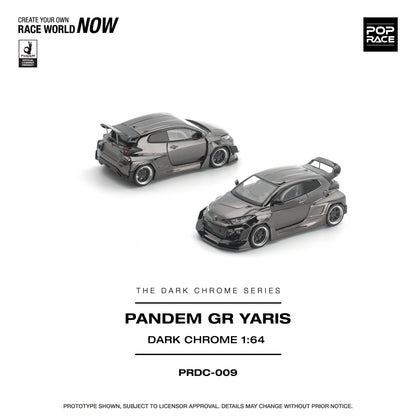 (Pre-Order) PRDC009 - PANDEM GR YARIS DARK CHROME