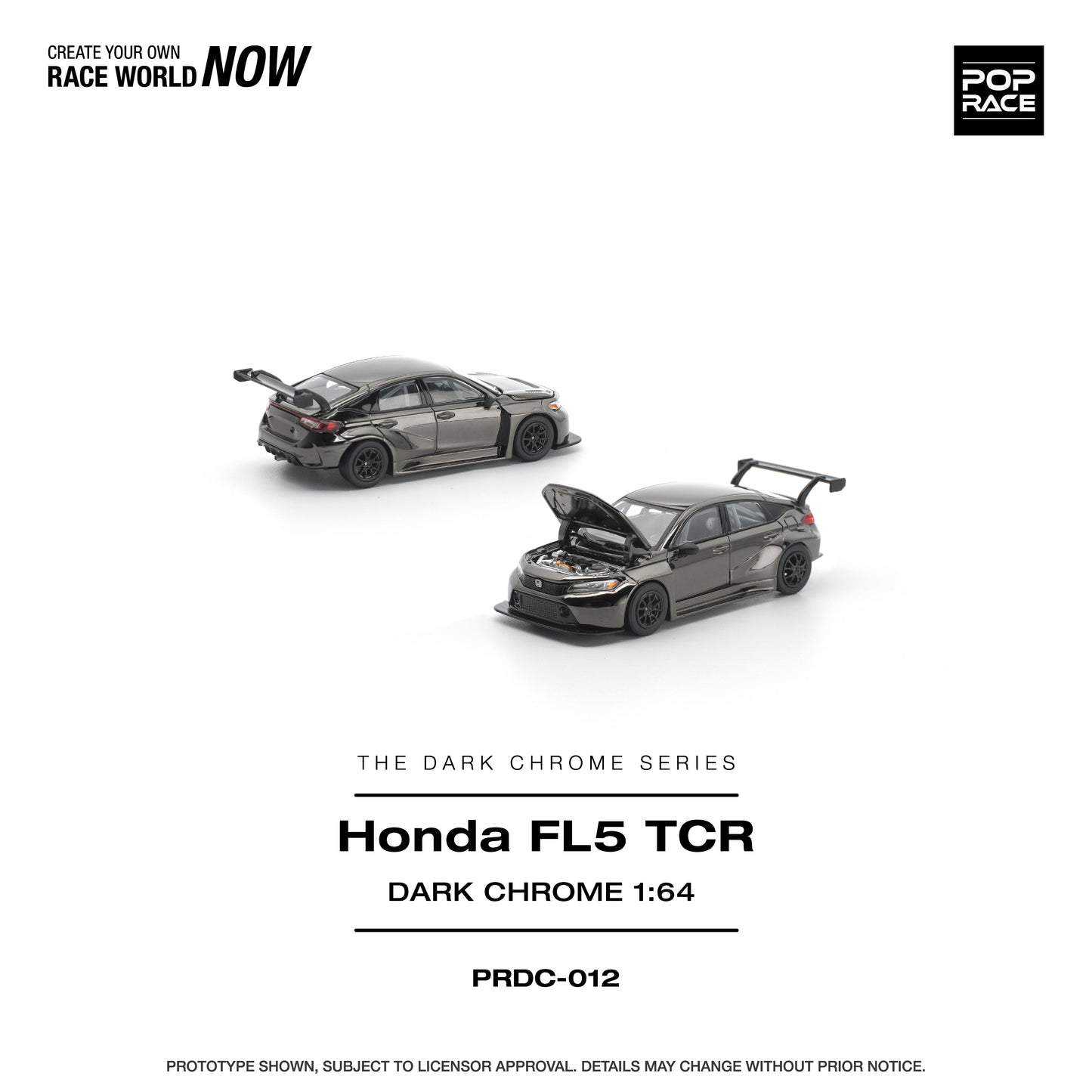 (Pre-Order) PRDC012 - HONDA CIVIC FL5 TCR DARK CHROME