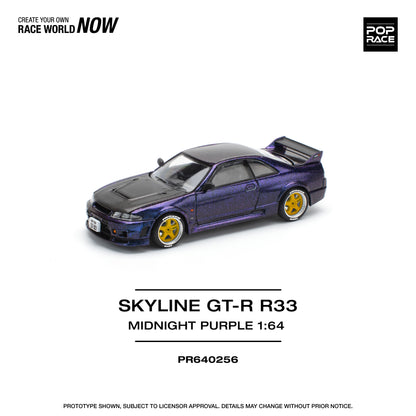 (Pre-Order) PR640256 SKYLINE GT-R R33 NISMO - MIDNIGHT PURPLE