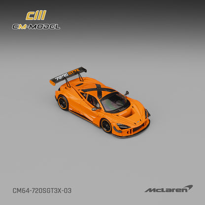(Pre-Order)(CM64-720SGT3X-03) Mclaren 720SGT3X Papaya Orange