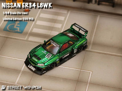 NISSAN LBWK ER34 Special Edition - Chrome Green