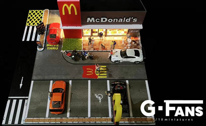 (710033) - G-Fans 1:64 McDonald's Building Diorama