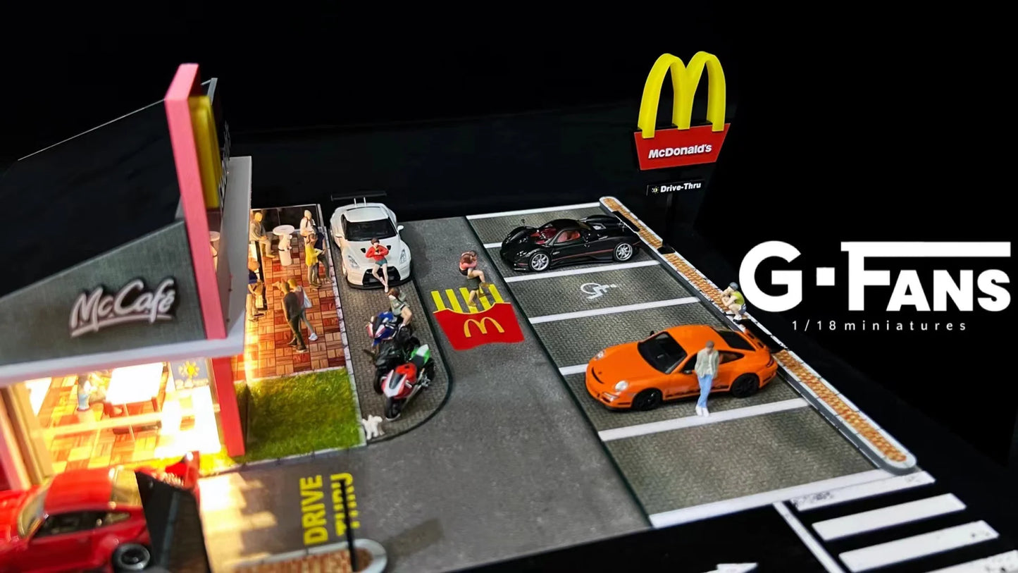 (710033) - G-Fans 1:64 McDonald's Building Diorama