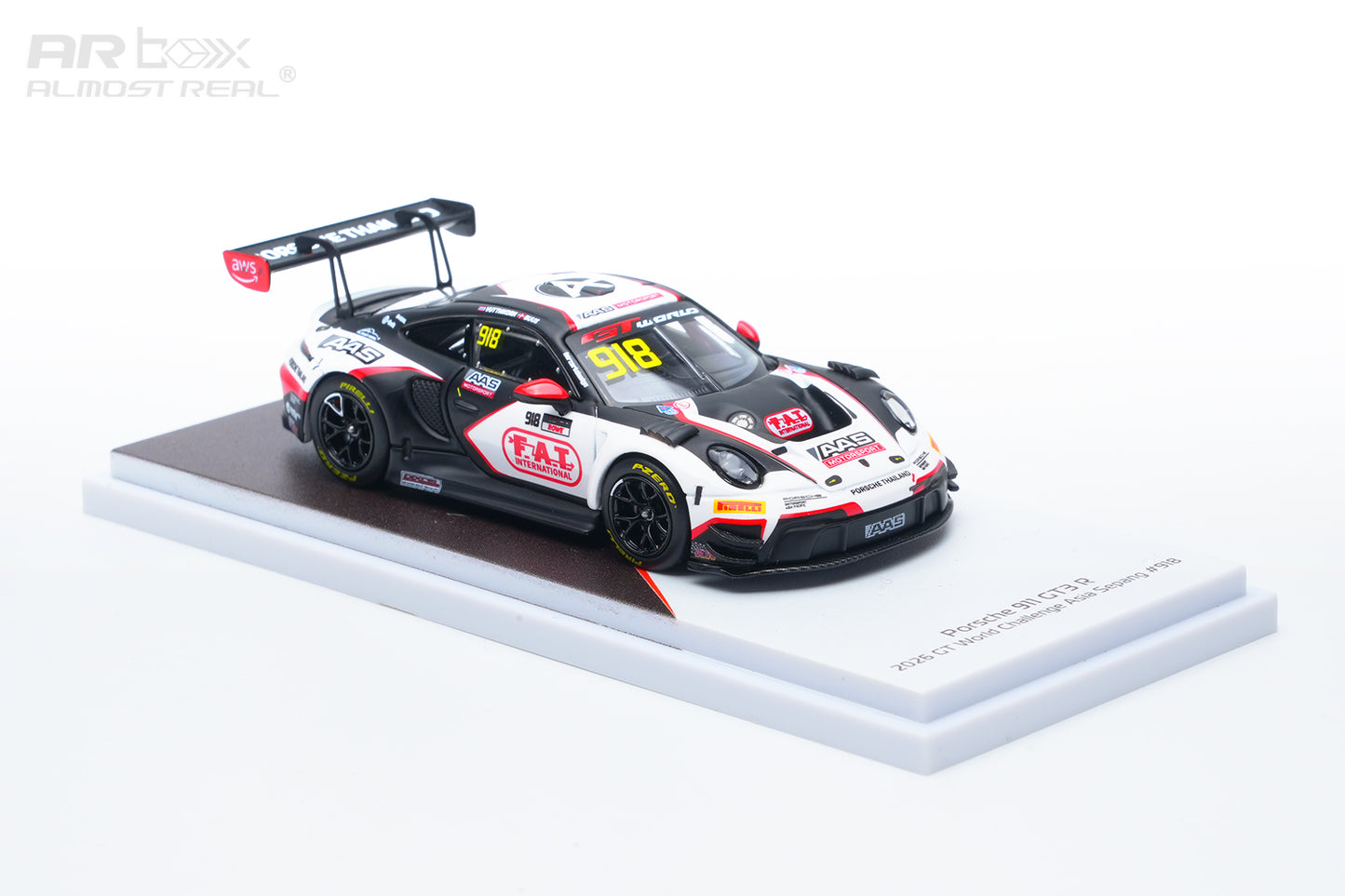 (Pre-Order)(640004111) AR Box - Porsche 911 GT3 R - 2026 GT World Challenge Asia Sepang #918