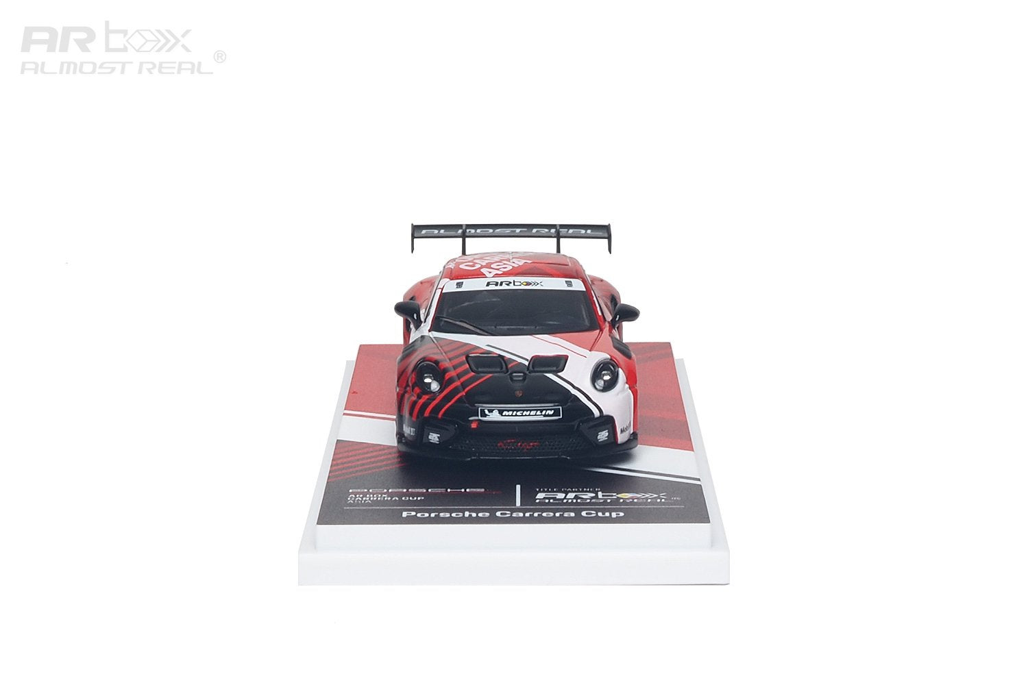 640010001 AR Box Porsche 911 Cup Asia 2026 1:64 Scale Diecast - Front View
