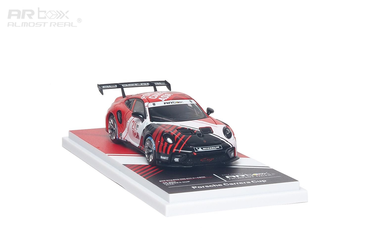 640010001 AR Box Porsche 911 Cup Asia 2026 1:64 Scale Diecast - Front View
