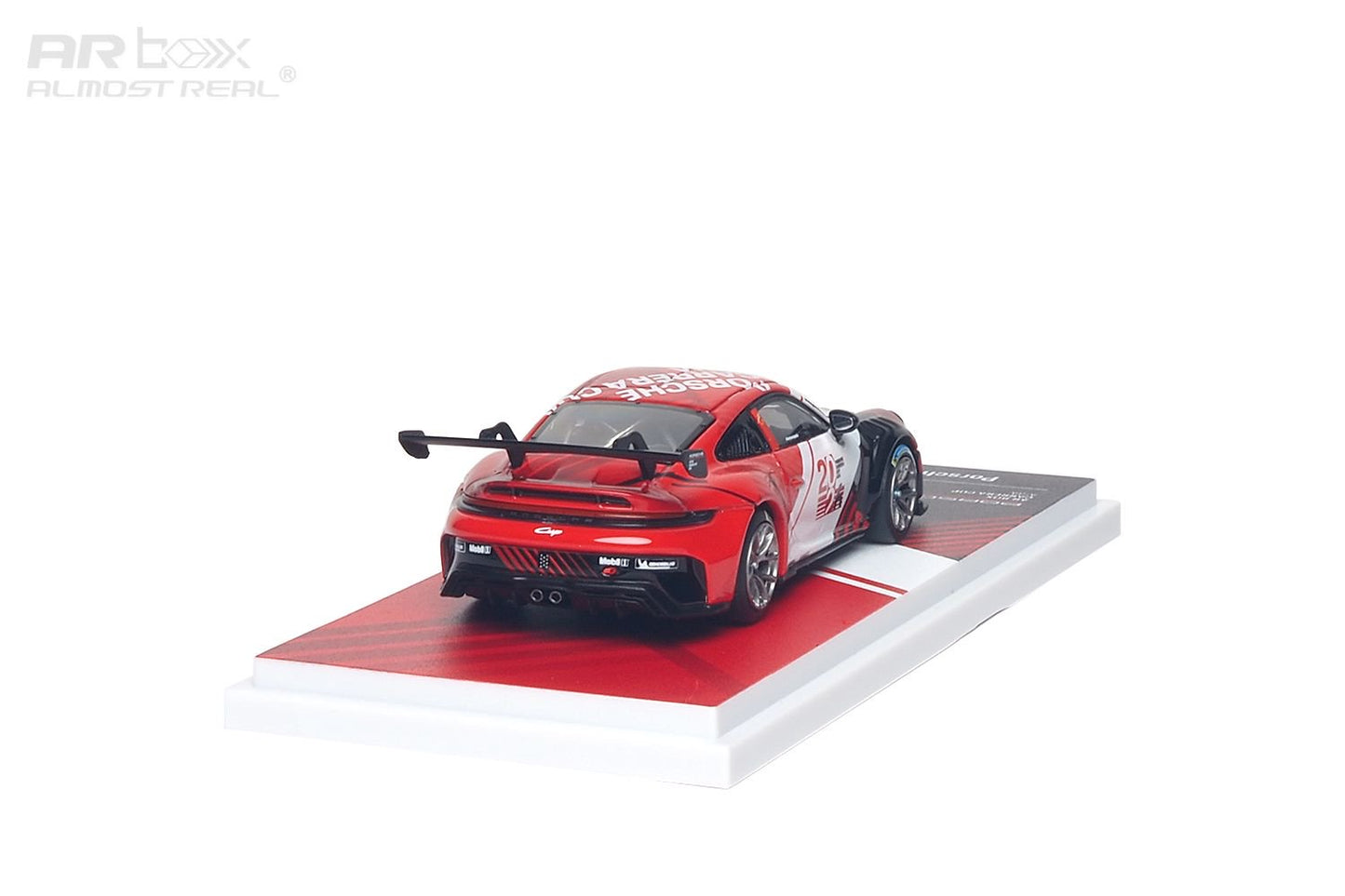 640010001 AR Box Porsche 911 Cup Asia 2026 1:64 Scale Diecast - Back View
