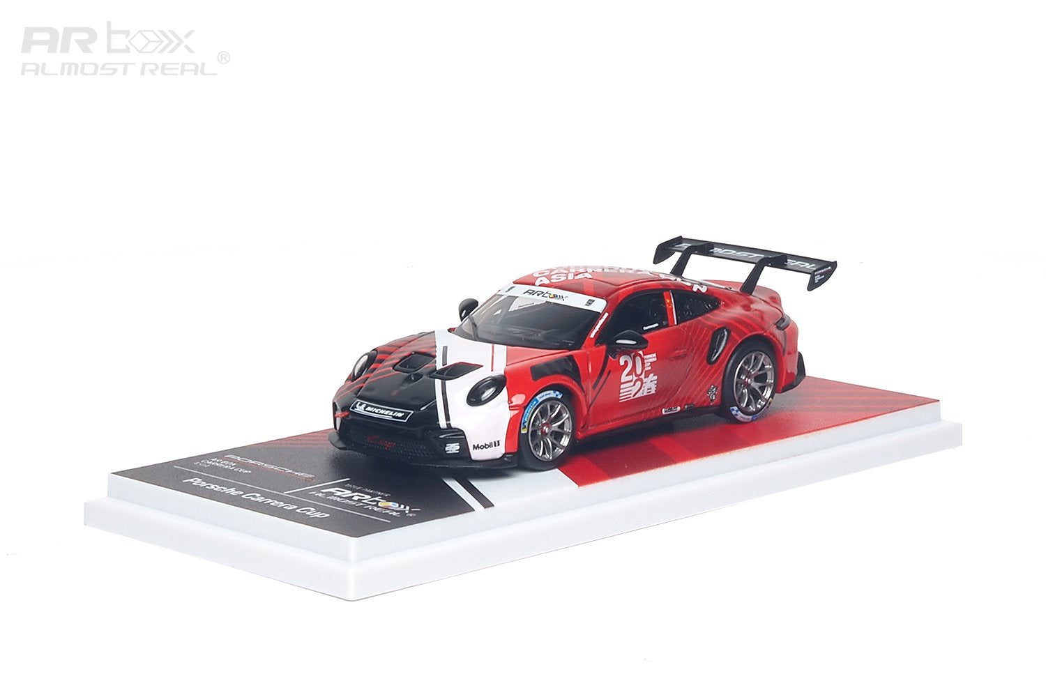 640010001 AR Box Porsche 911 Cup Asia 2026 1:64 Scale Diecast - Side View