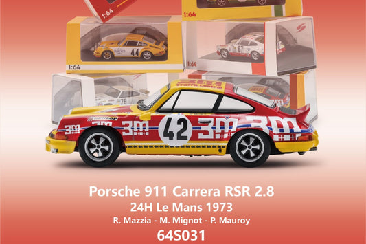 (Pre-Order) (64S031) Porsche 911 Carrera RSR 2.8 No.67 24H Le Mans 1974 - R. Mazzia - M. Mignot - P. Mauroy