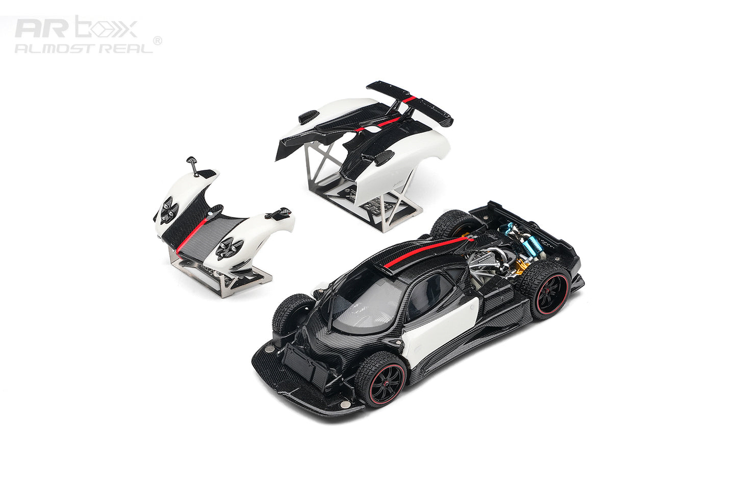 (Pre-Order) (650601001) AR Box - Pagani Zonda Cinque Coupe - 2009 "Bianco Benny"