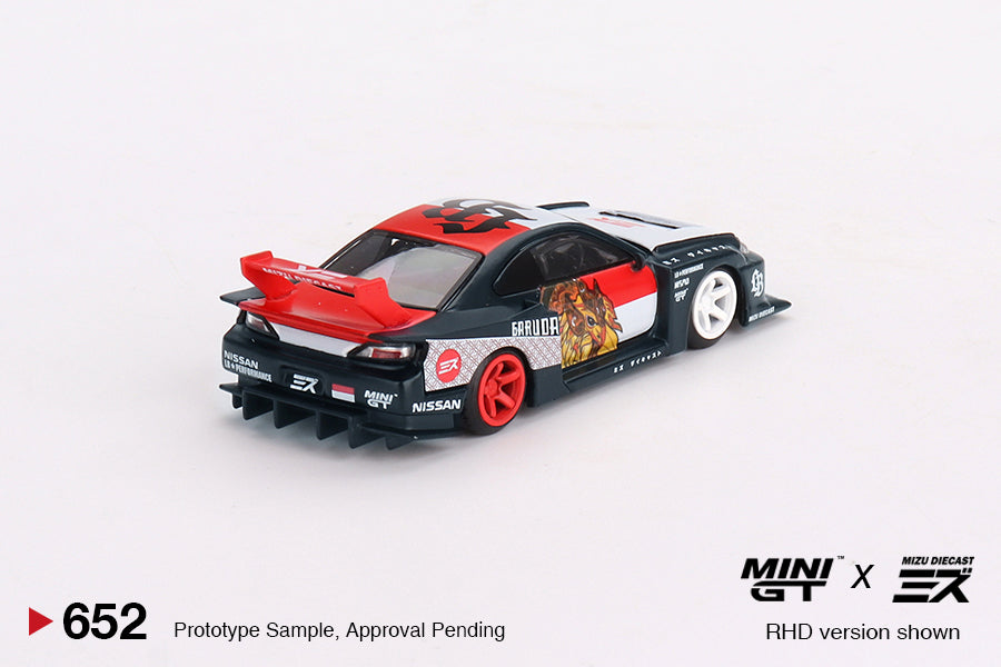 (MGT00652) LB-Super Silhouette Nissan SILVIA (S15)“GARUDA” MINI GT x MIZU Diecast (ERROR CHASE))