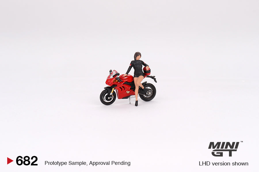 (MGT00682) - Ducati Panigale V4 S w/ Ducati Girl (Box Version)