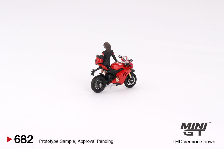 (MGT00682) - Ducati Panigale V4 S w/ Ducati Girl (Box Version)