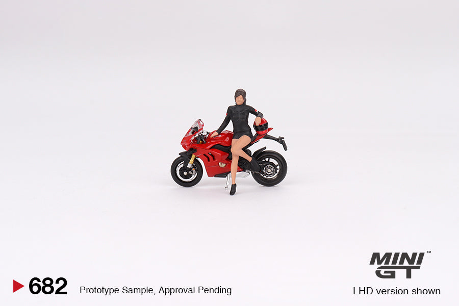(MGT00682) - Ducati Panigale V4 S w/ Ducati Girl (Box Version)