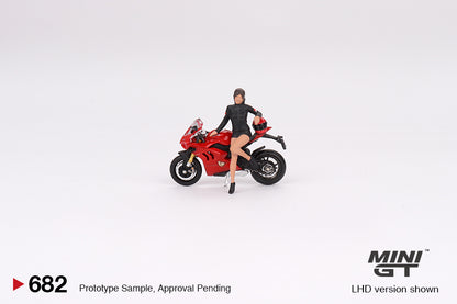 (MGT00682) - Ducati Panigale V4 S w/ Ducati Girl (Box Version)