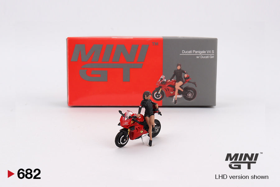 (MGT00682) - Ducati Panigale V4 S w/ Ducati Girl (Box Version)