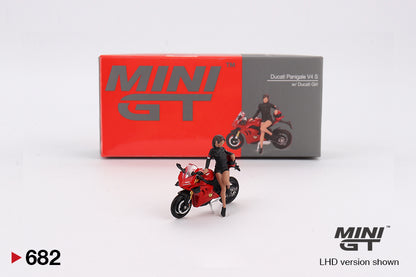 (MGT00682) - Ducati Panigale V4 S w/ Ducati Girl (Box Version)