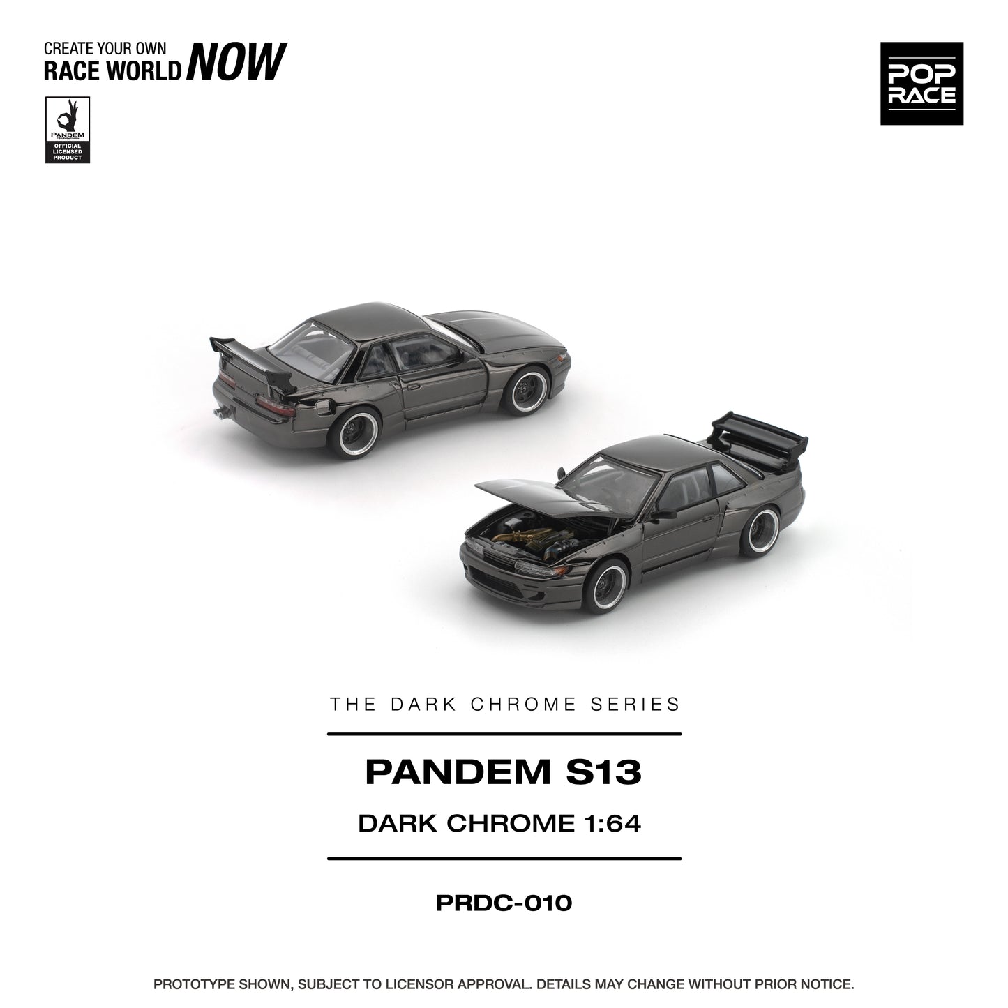 (Pre-Order) PRDC010 - PANDEM S13 DARK CHROME