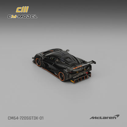 (Pre-Order)(CM64-720SGT3X-01) Mclaren 720SGT3X Black