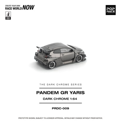 (Pre-Order) PRDC009 - PANDEM GR YARIS DARK CHROME