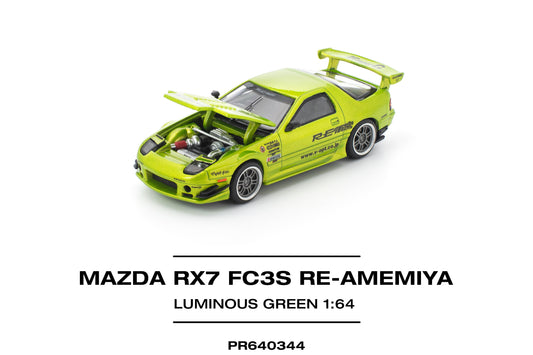 (Pre-Order) (PR640344) MAZDA RX7 FC3S RE-AMEMIYA (LUMINOUS GREEN)