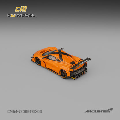 (Pre-Order)(CM64-720SGT3X-03) Mclaren 720SGT3X Papaya Orange