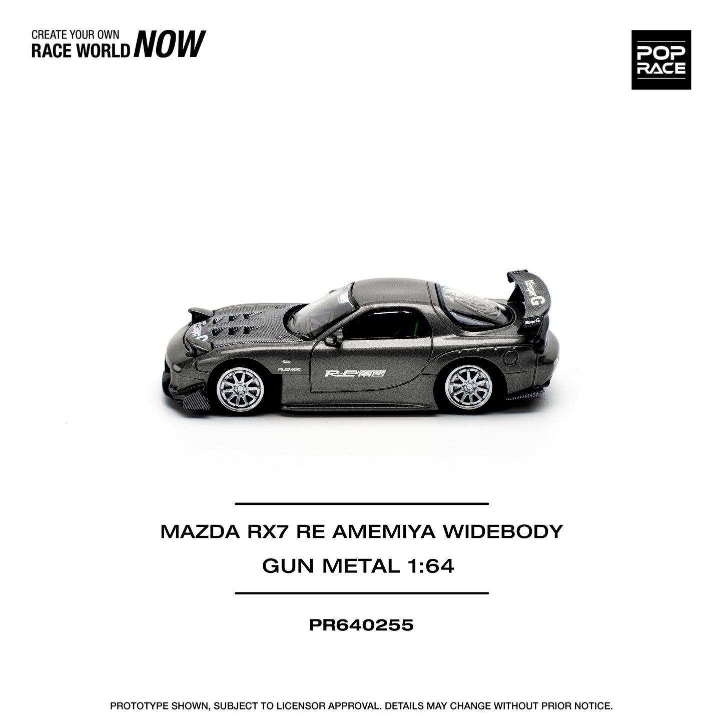 (PR640255) MAZDA RX7 RE-AMEMIYA - GUN METAL