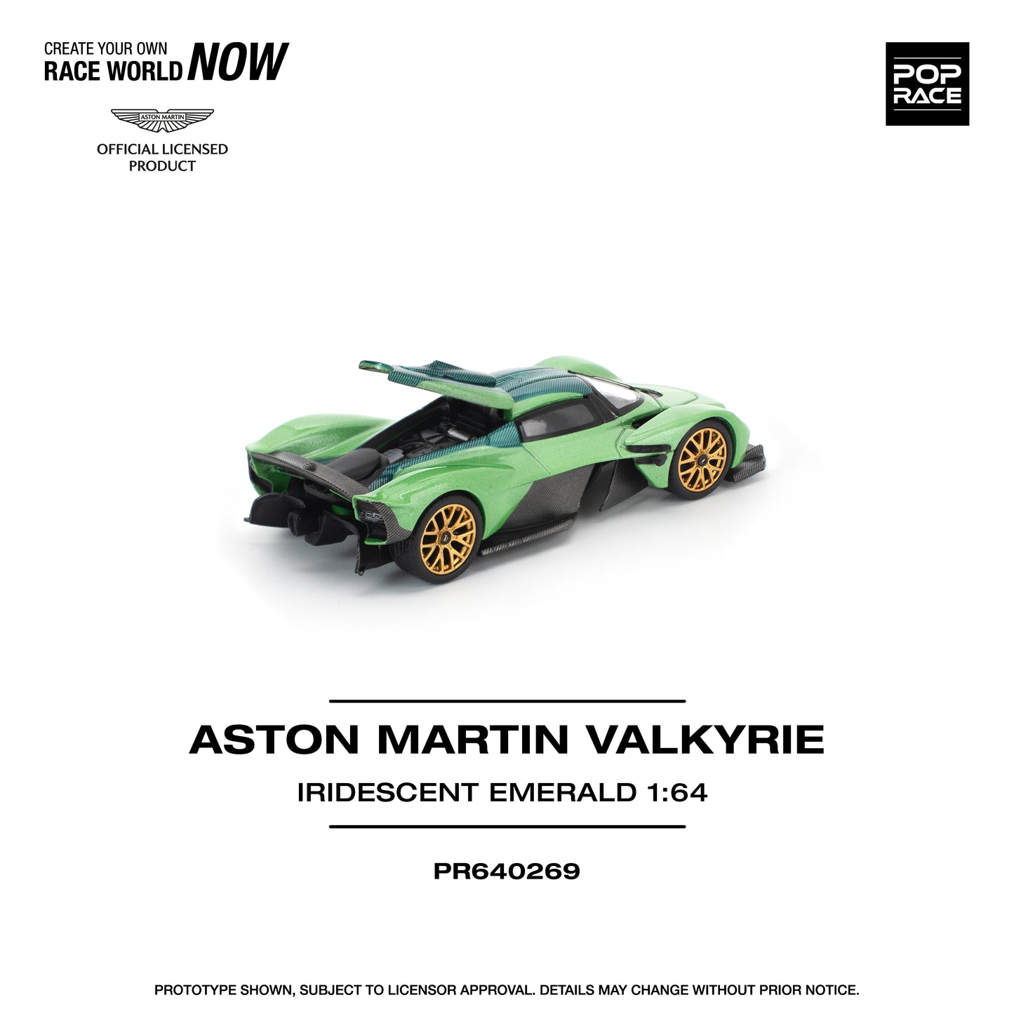 (Pre-Order) (PR640269) - ASTON MARTIN VALKYRIE - IRIDESCENT EMERALD