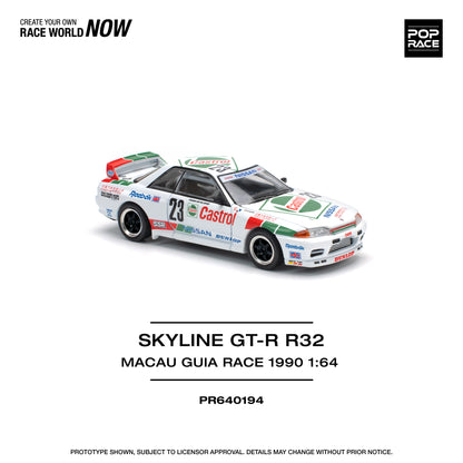 (Pre-Order) PR640194 Nissan Skyline GT-R R32 MACAU GUIA RACE 1990 WINNER
