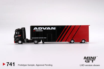 (MGT00741) - Mercedes-Benz Actros w/ Racing Transporter (ADVAN)