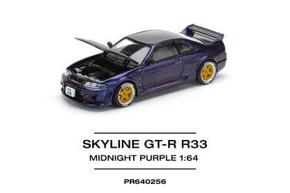 (Pre-Order) PR640256 SKYLINE GT-R R33 NISMO - MIDNIGHT PURPLE