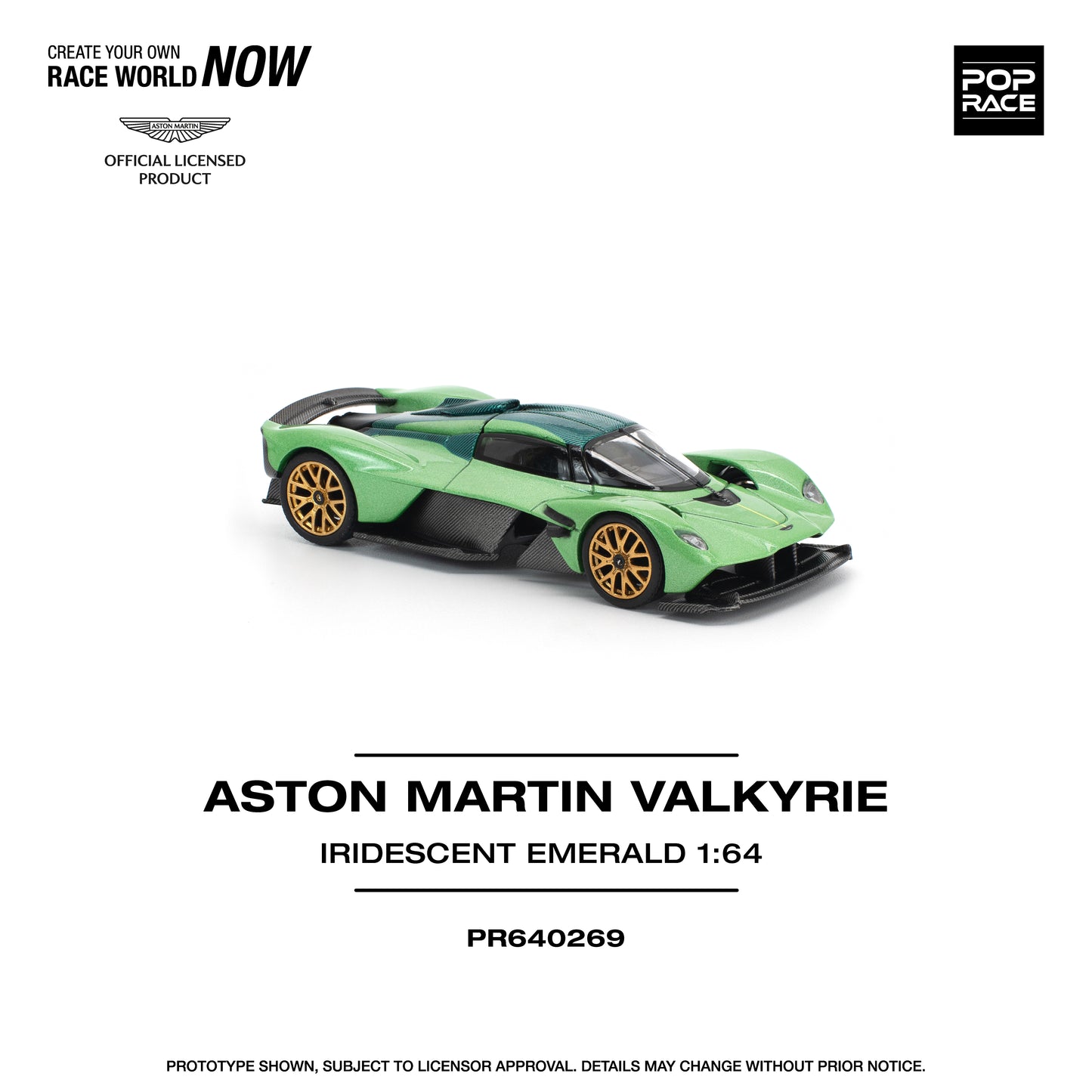 (Pre-Order) (PR640269) - ASTON MARTIN VALKYRIE - IRIDESCENT EMERALD