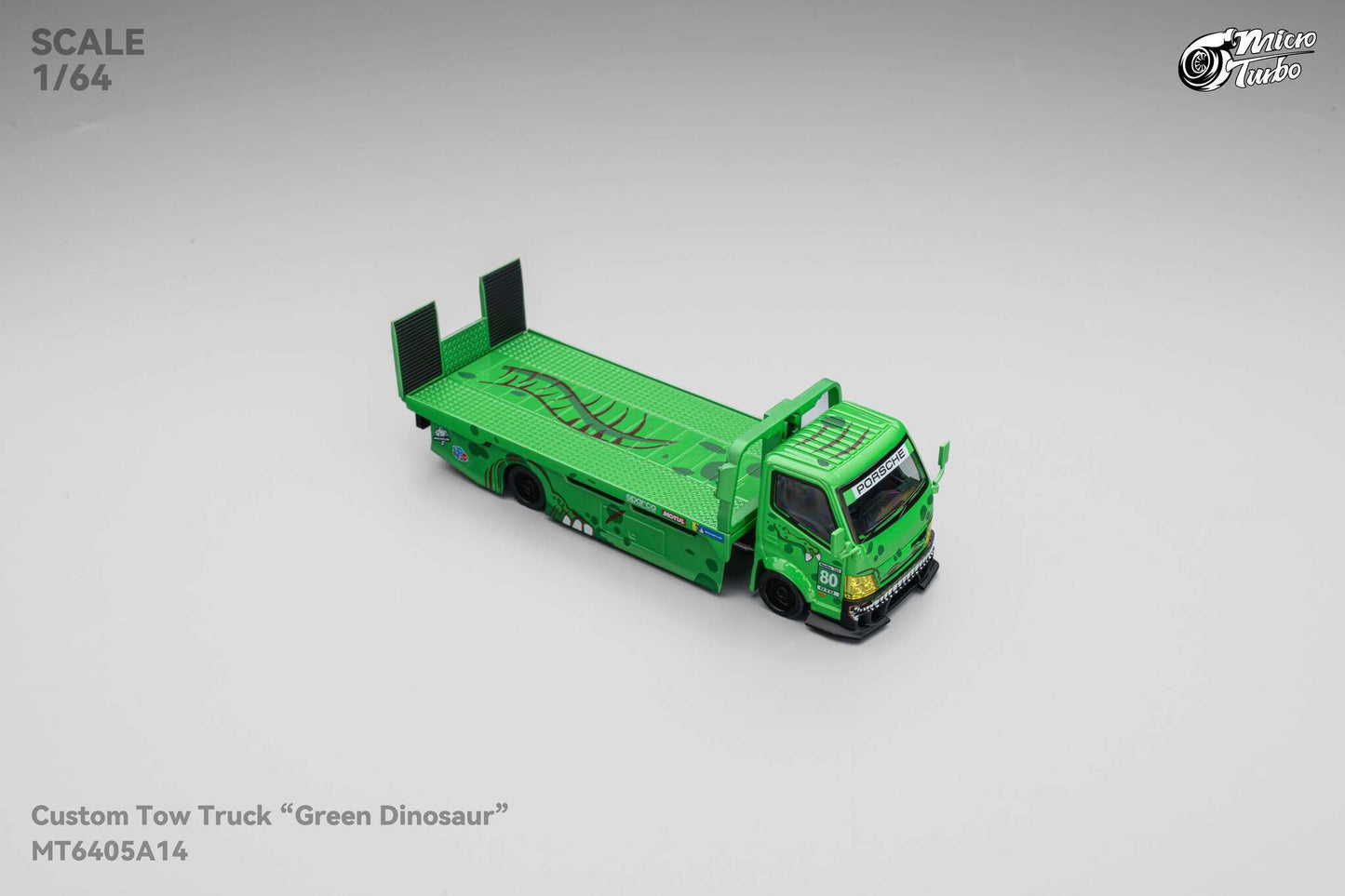 (MT6405A14) Microturbo Custom Hauler - Green Dino (Rexy)