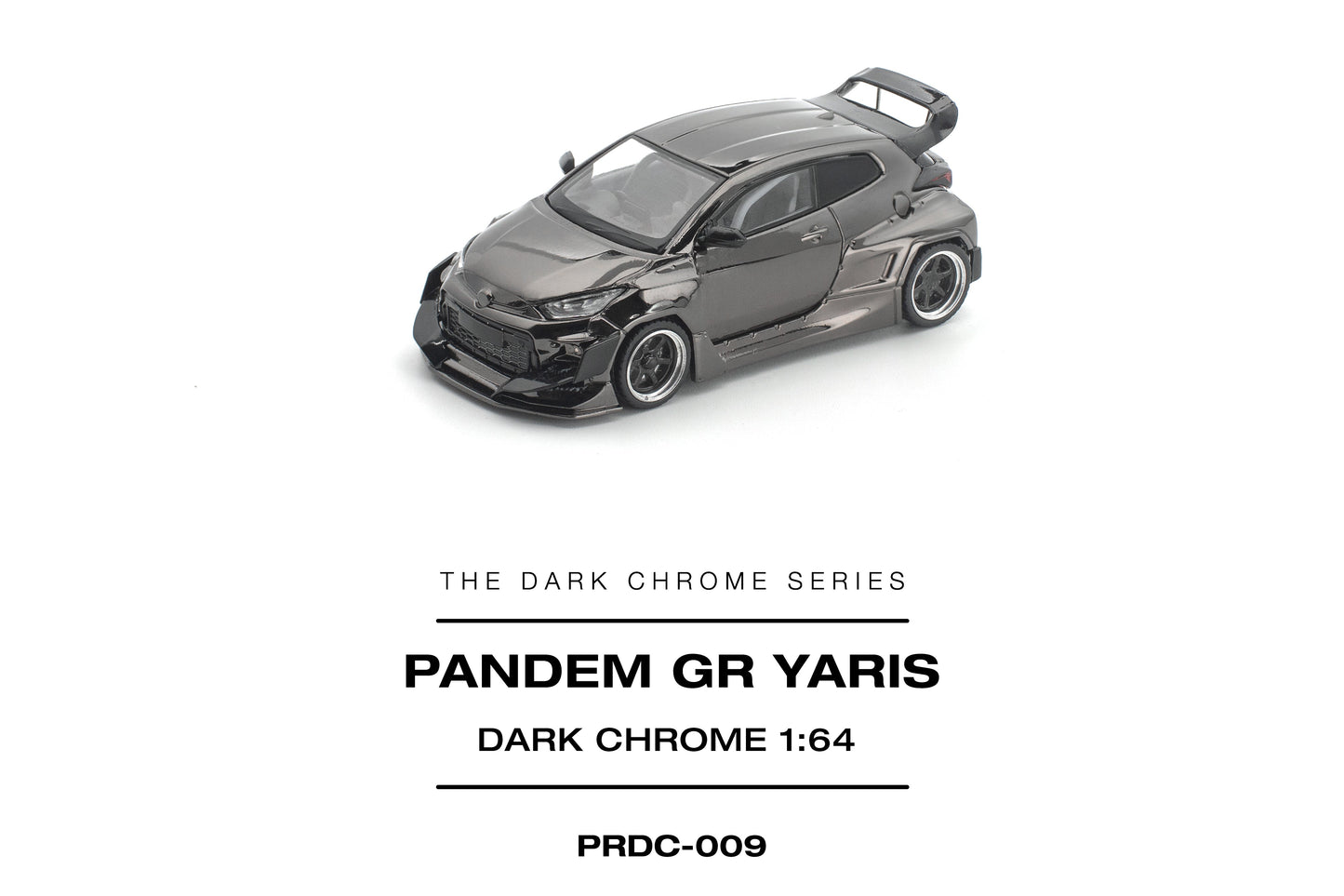 (Pre-Order) PRDC009 - PANDEM GR YARIS DARK CHROME