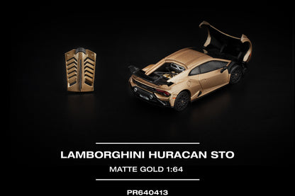 (Pre-Order) (PR640413) LAMBORGHINI HURACAN STO MATTE GOLD