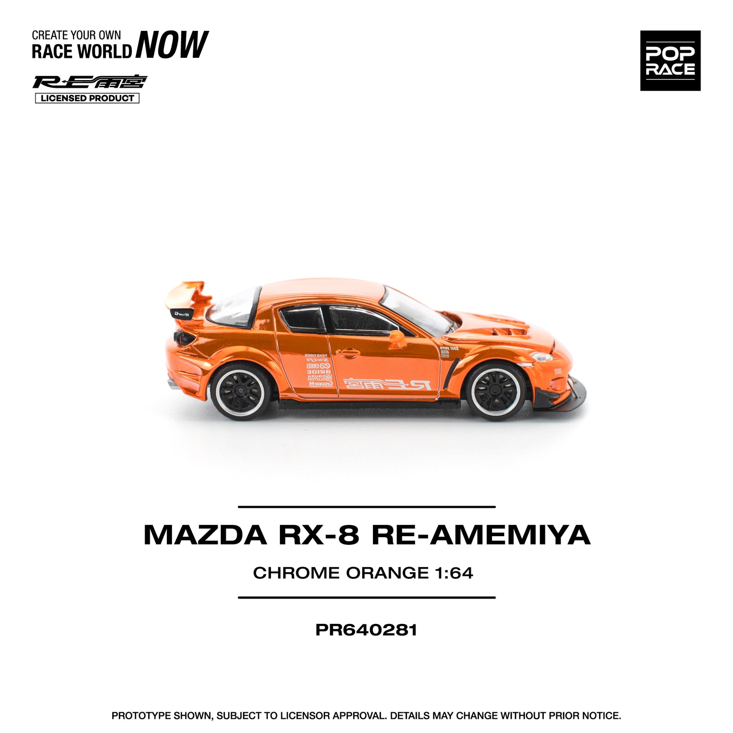 (Pre-Order) (PR640281) - MAZDA RX-8 RE-AMEMIYA - CHROME ORANGE