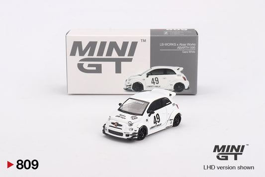 (MGT00809) -  LB-WORKS x Abas Works ABARTH 595 Gara White (Box Version)